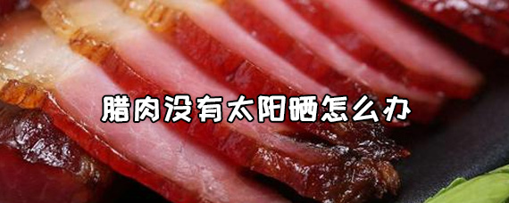 腊肉没有太阳晒怎么办 腊肉没有完全干可以吃吗