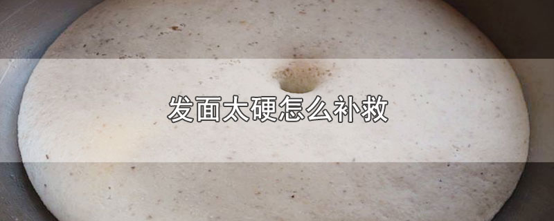 发面太硬怎么补救