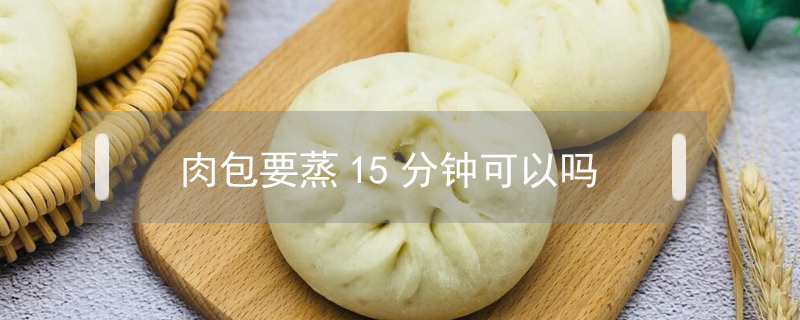 肉包要蒸15分钟可以吗