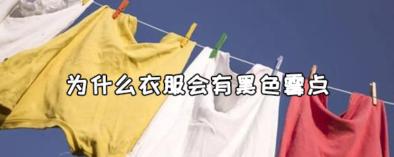 为什么衣服会有黑色霉点