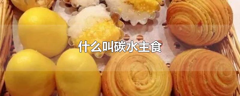 碳水是指的什么食物？什么叫碳水主食