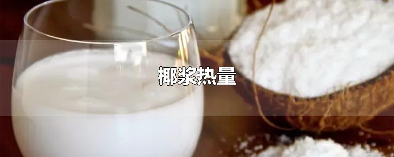 椰浆热量高吗？椰浆热量是多少？