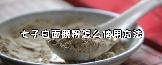 七子白面膜粉用什么调/七子白面膜粉使用方法