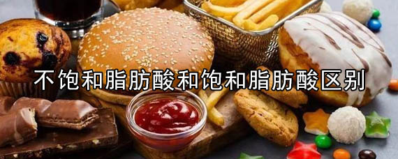 不饱和脂肪酸和饱和脂肪酸区别(脂肪酸和不饱和脂肪酸的区别)
