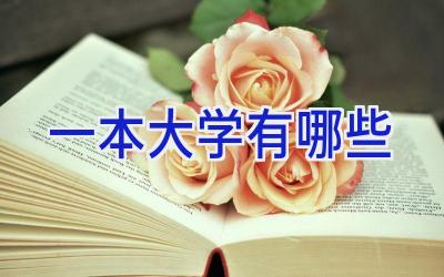 一本大学有哪些