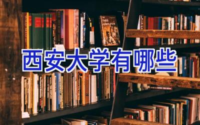 西安大学有哪些