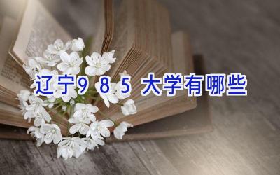 辽宁985大学有哪些