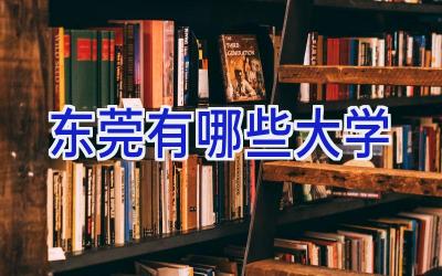 东莞有哪些大学