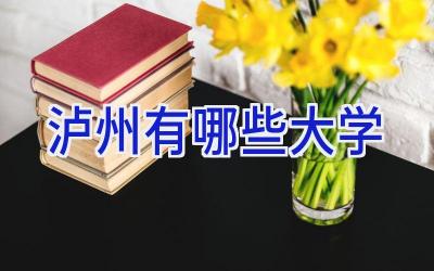 泸州有哪些大学