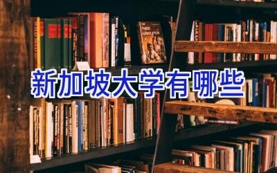 新加坡大学有哪些