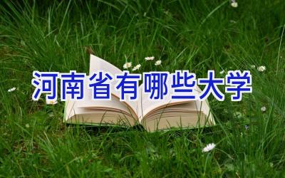 河南省有哪些大学