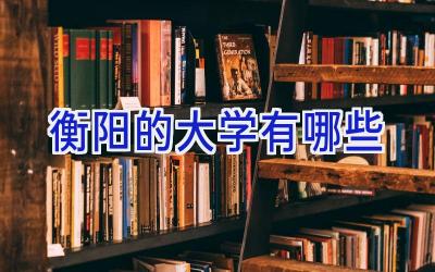 衡阳的大学有哪些