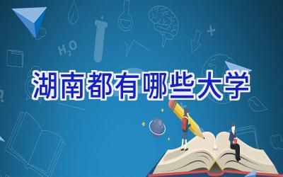 湖南都有哪些大学