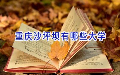 重庆沙坪坝有哪些大学
