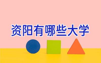 资阳有哪些大学