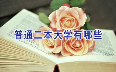 普通二本大学有哪些