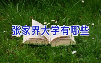 张家界大学有哪些
