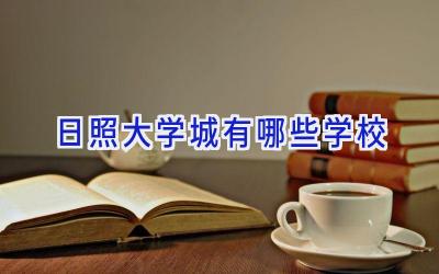 日照大学城有哪些学校
