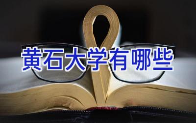 黄石大学有哪些