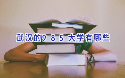 武汉的985大学有哪些