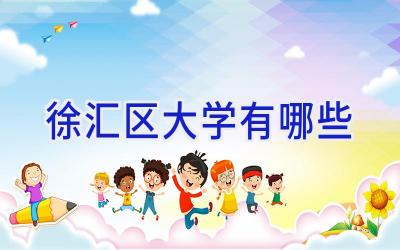 徐汇区大学有哪些
