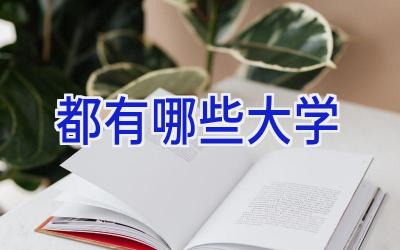 都有哪些大学
