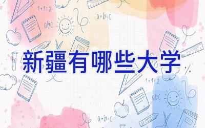 新疆 有哪些大学