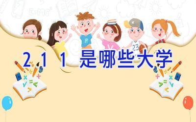 211是哪些大学