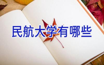 民航大学有哪些