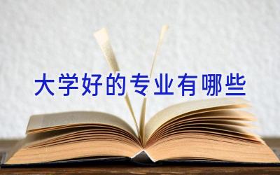 大学好的专业有哪些