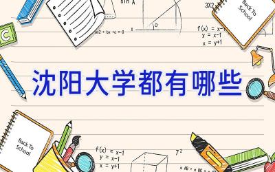 沈阳大学都有哪些