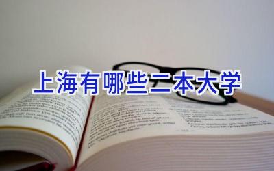 上海有哪些二本大学