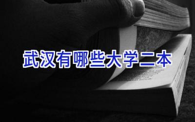 武汉有哪些大学二本
