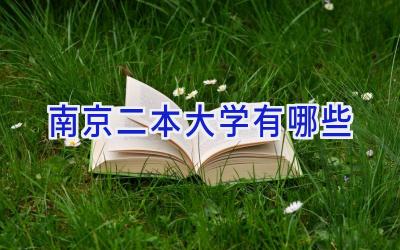南京二本大学有哪些