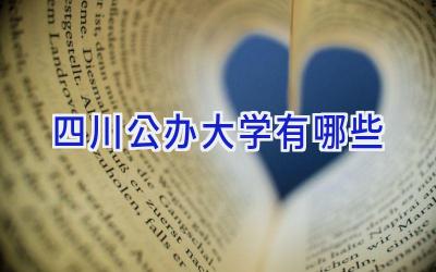 四川公办大学有哪些