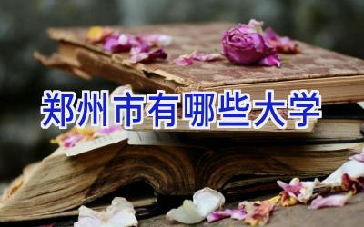 郑州市有哪些大学