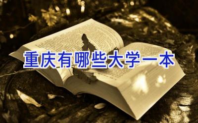 重庆有哪些大学一本
