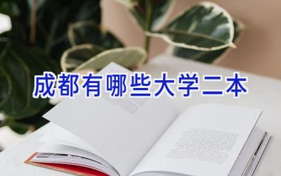 成都有哪些大学 二本