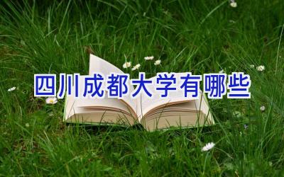 四川成都大学有哪些
