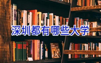 深圳都有哪些大学