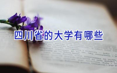 四川省的大学有哪些