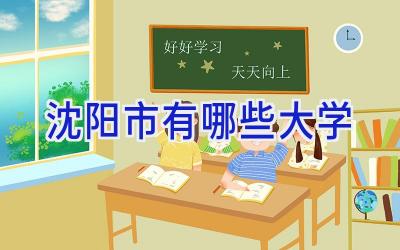 沈阳市有哪些大学