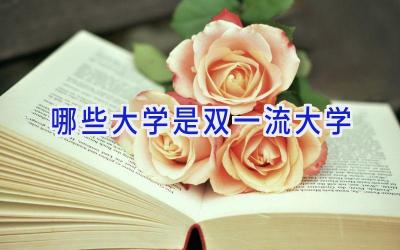 哪些大学是双一流大学