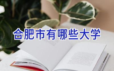 合肥市有哪些大学