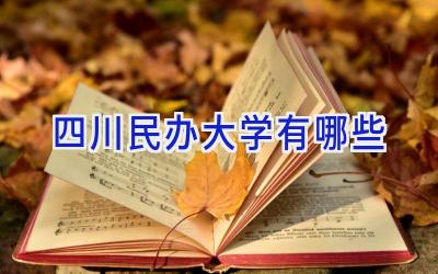 四川民办大学有哪些
