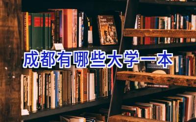 成都有哪些大学一本