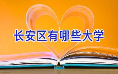 长安区有哪些大学