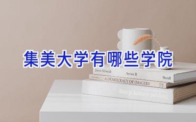 集美大学有哪些学院