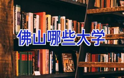 佛山哪些大学