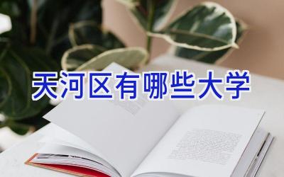 天河区有哪些大学